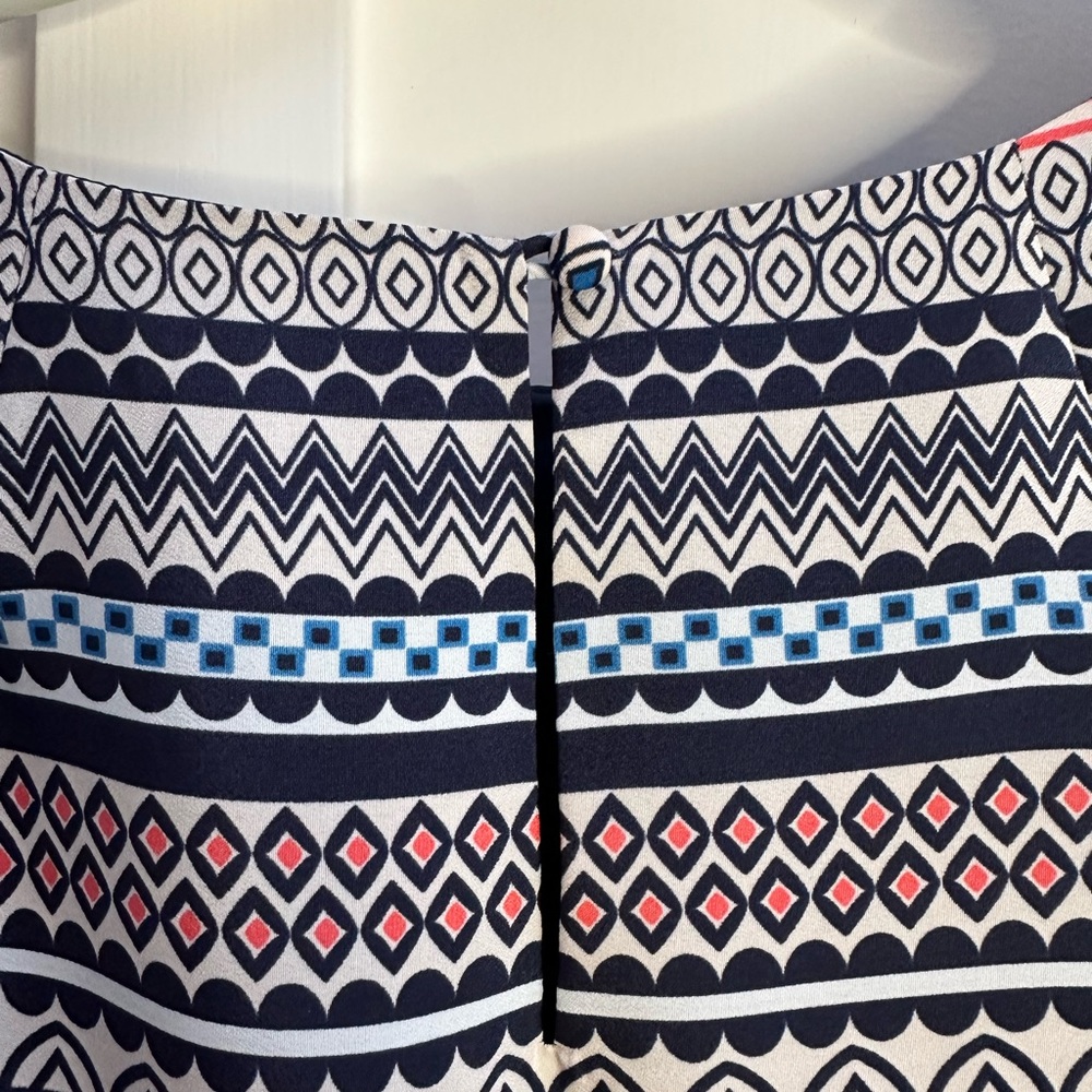 Jcrew Blue Patterned Shift Dress - image 3